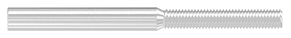 Gewindeterminal mit Aussengewinde - Rechtsgewinde - Fuer Seil von Ø 3 mm -V2A-11-2960.4