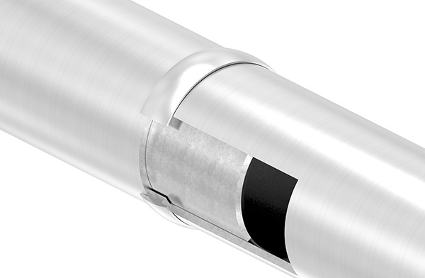 Verbindungsring V4A fuer Rohr Ø 42-4 mm geschliffen Korn 240-88-1156245-V4A.42