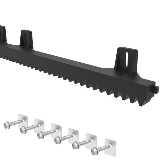 Zahnstange Kunststoff mit Stahlkern 27x18 mm L=1000 mm Modul 4 fr Schiebetore-89-11H01PVCUP-A.4