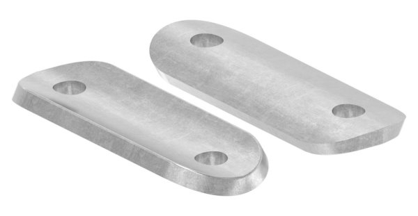 Handlaufanschlussplatte Stahl Ø 42-4 mm- 64 x 24 x 4 mm- ohne Mittelbohrung-88-1150223-ST.OL