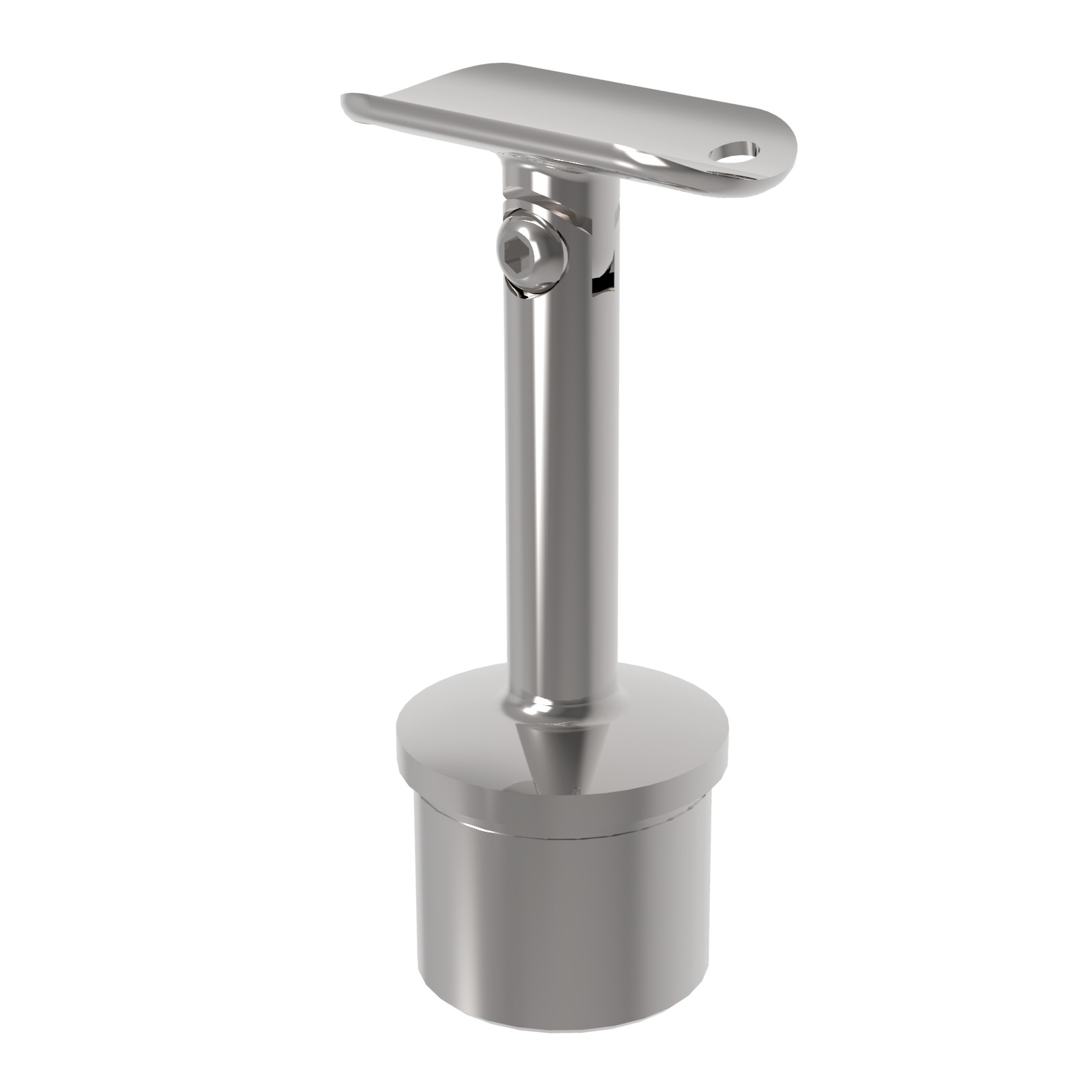 Handlaufhalter Edelstahl AISI 316 fuer Pfosten D42-4x2 mm Handlauf D42-4 mm Glanz-89-11A140718242L-A.4