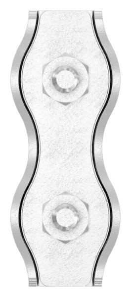Duplexklemme - fuer Seil Ø 6 mm - V4A-11-2926.1