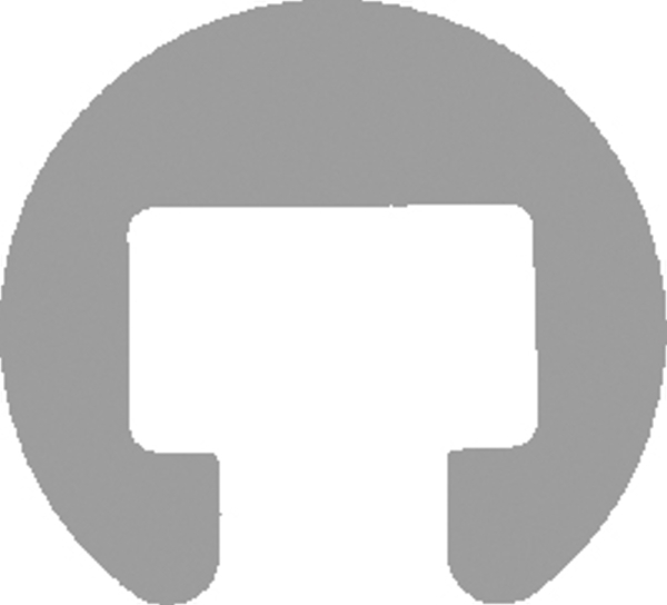 Kunststoffhandlauf Ø 40mm fuer 25 x 15mm- verkehrsgrau- 25 Meter-88-11R40.004