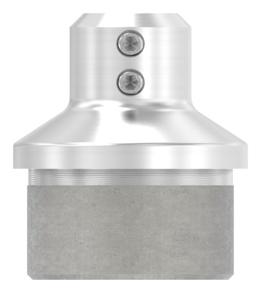 Rohrabschlussstopfen V2A Edelstahl fuer Rohr Ø 42-4 x 2-5 mm mit Durchgangsbohrung 12-2 mm-88-1160275-240.25
