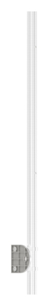 Edelstahlpfosten V2A zur Wandmontage fuer 90° Inneneck- Laenge 1190mm-88-1140542-240.IE