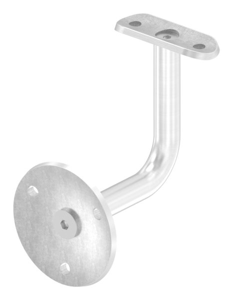 Handlaufhalter V2A fuer Rohr 42-4 mm- Ronde Ø 70 mm- Wandabstand 84 mm- verschraubt-11-2037.4