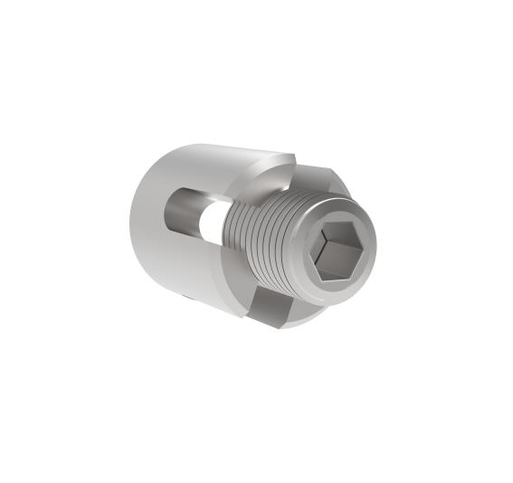 Seilhalter Edelstahl AISI 316 fuer 4 mm Seil mit Gewinde geschliffen-89-11A147402003-A.4