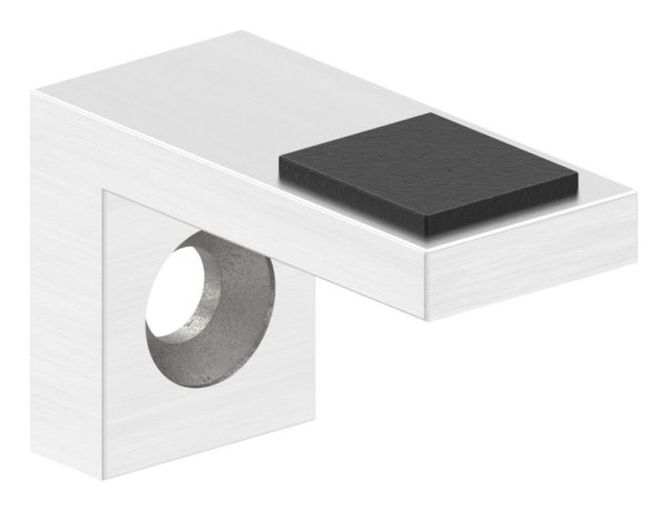 Halteboden fuer Glas Anschluss Flach - Edelstahl V2A-10-5308-4-1.10