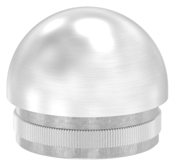 Rohrstopfen fuer Ø 42-4x2-0 mm halbrund zum Einschlagen V2A-11-5221.4