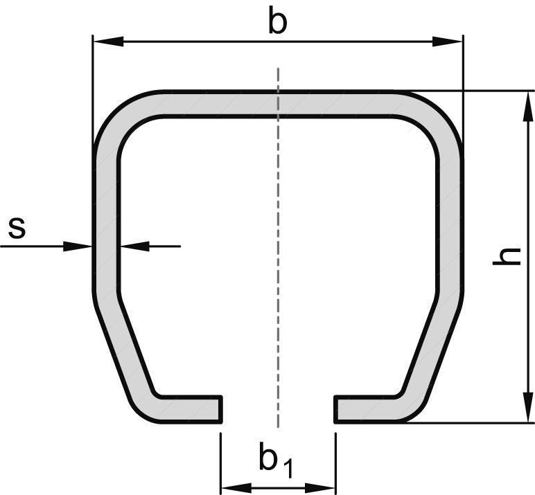Laufrohr unverzinkt fuer freitragende Tore Groesse 5 Laenge 6000mm MEA 10337019-60-0018.8