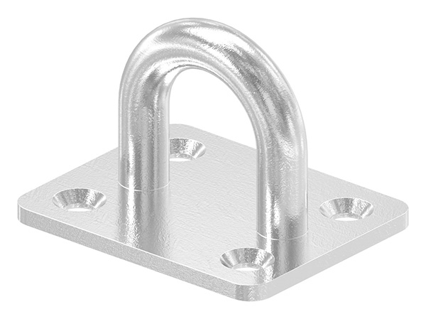 Befestigungsoese - Ø Oese- 8 mm - Platte- 50x40 mm - V4A-11-2937.1