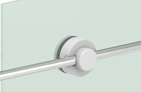 BRENK-fix® Halter Ø 50mm- Kunststoff- reinweiss 4 Stueck-88-11BR-50RW.KS