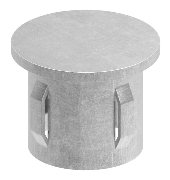 Stahlstopfen flach - fuer Rundrohr Ø 33-7x2-5-2-9 mm - Stahl S235JR- roh-30-2911.8