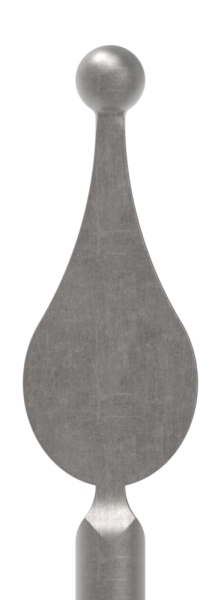 Zaunstab Laenge- 1200 mm Material Ø 14 mm - Spitze mit Kugel Stahl S235JR- roh-30-1246.8