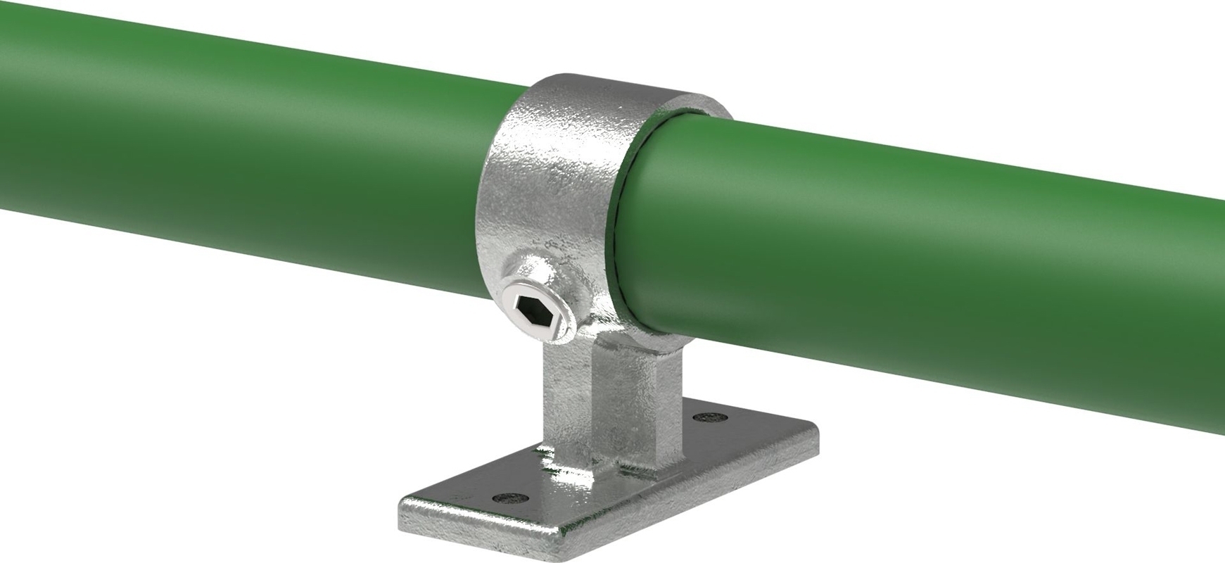 Rohrverbinder Handlaufhalterung Ø 17-2 mm -3-8- - Temperguss verzinkt - 143S17-143S17