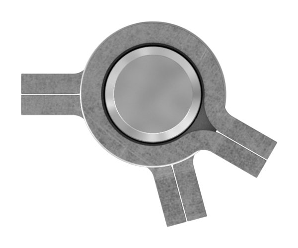 Anschweissband - 3-teilig - Tragkraft- 250kg - massiv - Stahl S235JR- roh-30-3957.8