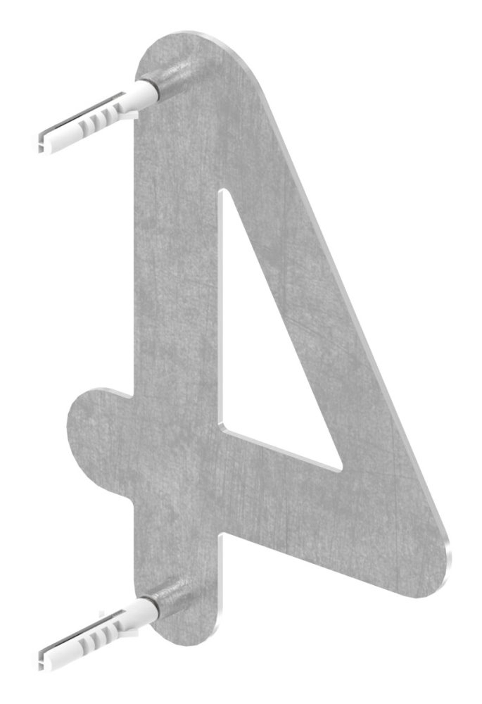 Hausnummer 4 - klein - Masse- 110 mm x 150 mm - V2A-11-8054.4