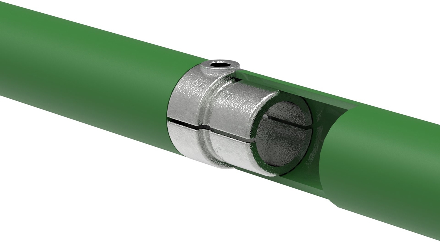 Rohrverbinder - Verbindungsstueck innen - 150B34 - 33-7 mm - 1- - Feuerverzinkt u. Elektrogalvanisiert-150B34