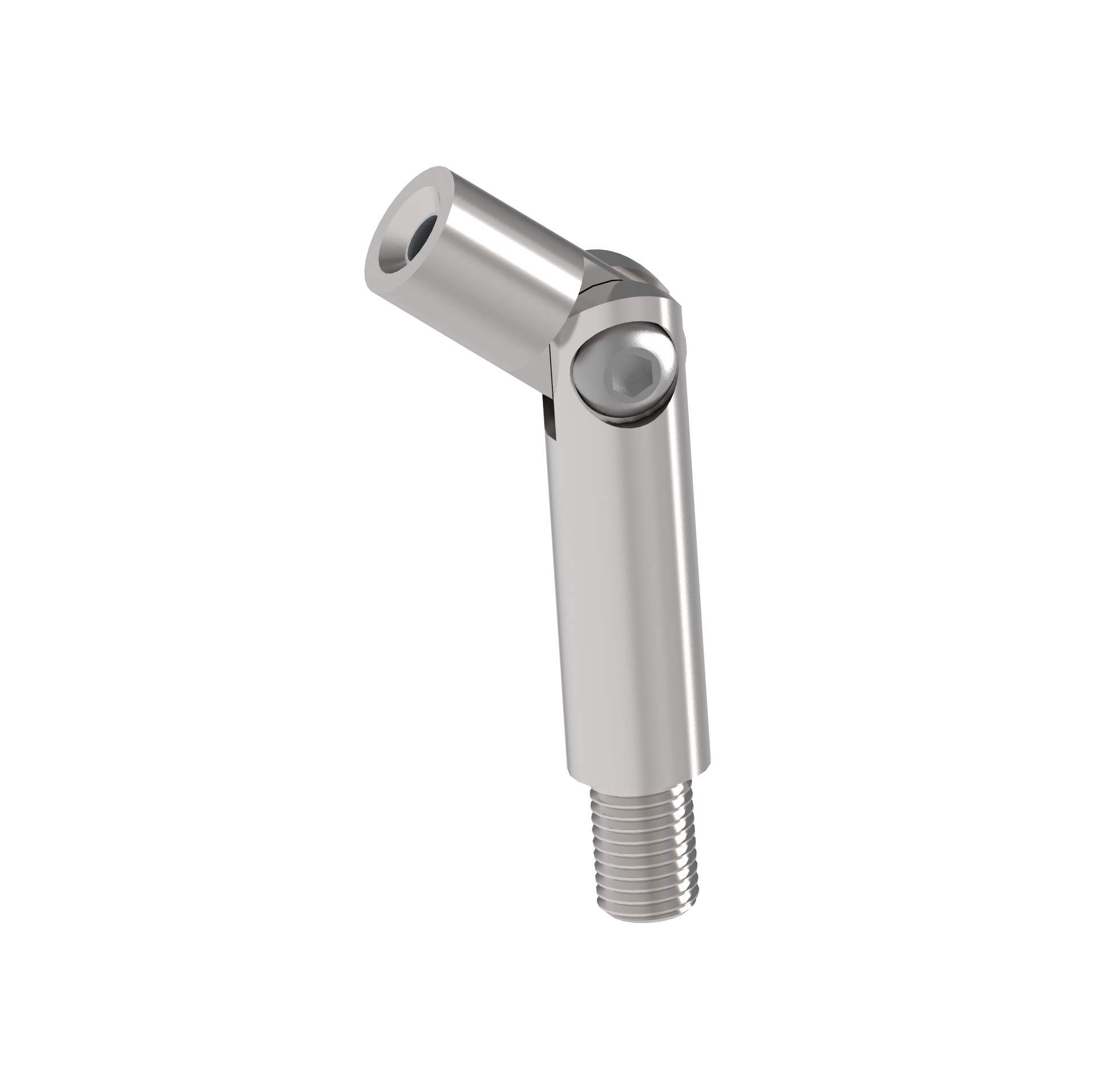 Ring-Handlaufhalter Edelstahl AISI 304 fuer Ø 33-7 mm D1 14 H 68 M 10 Gewinde M6 Schliff-89-11A0812068-A.4