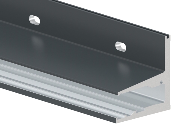 Vordachprofil Aluminium L = 1605 mm pulverbeschichtet RAL 7016 mit ETA-88-11VDE-1600.7016