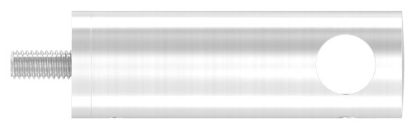 Querstabhalter V2A Edelstahl Lang 68 mm – Anschluss FLACH passend fuer Rundstaebe 12 mm inkl- Schrauben-11-1050.4