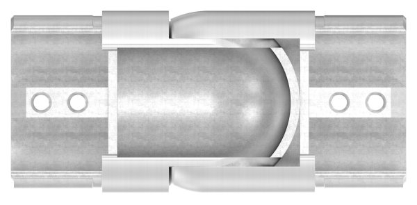 Verbinder flexibel Edelstahl V4A fuer Nutrohr Ø 60-3 x 1-5 mm abwaerts 25-55°-88-1160354.V4A