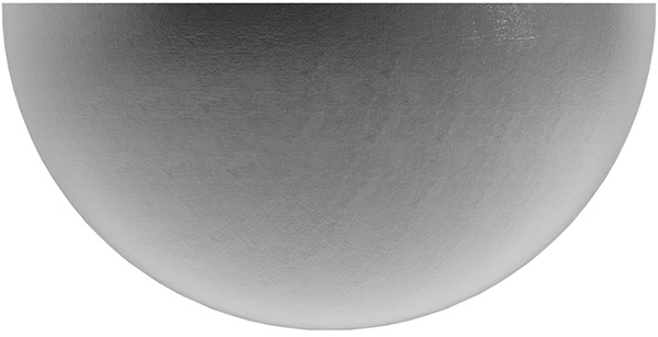 Halbhohlkugel Ø 100 mm - glatt - Stahl S235JR- roh-30-2781.8