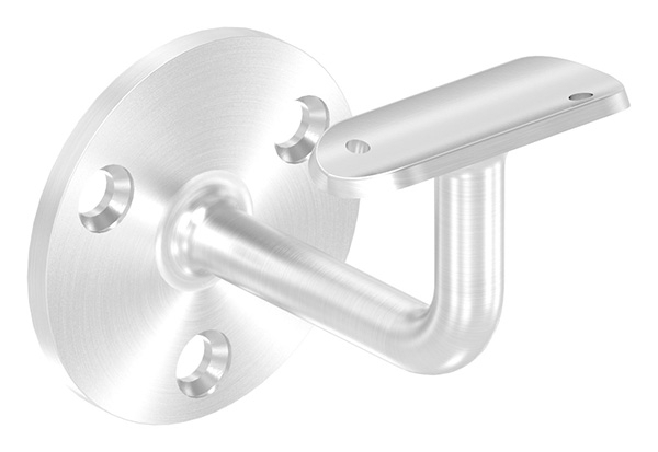 Handlaufhalter V2A Rohr 42-4 mm Ronde 70x5 mm Wandabstand 75 mm verschweisst-88-1150367.240