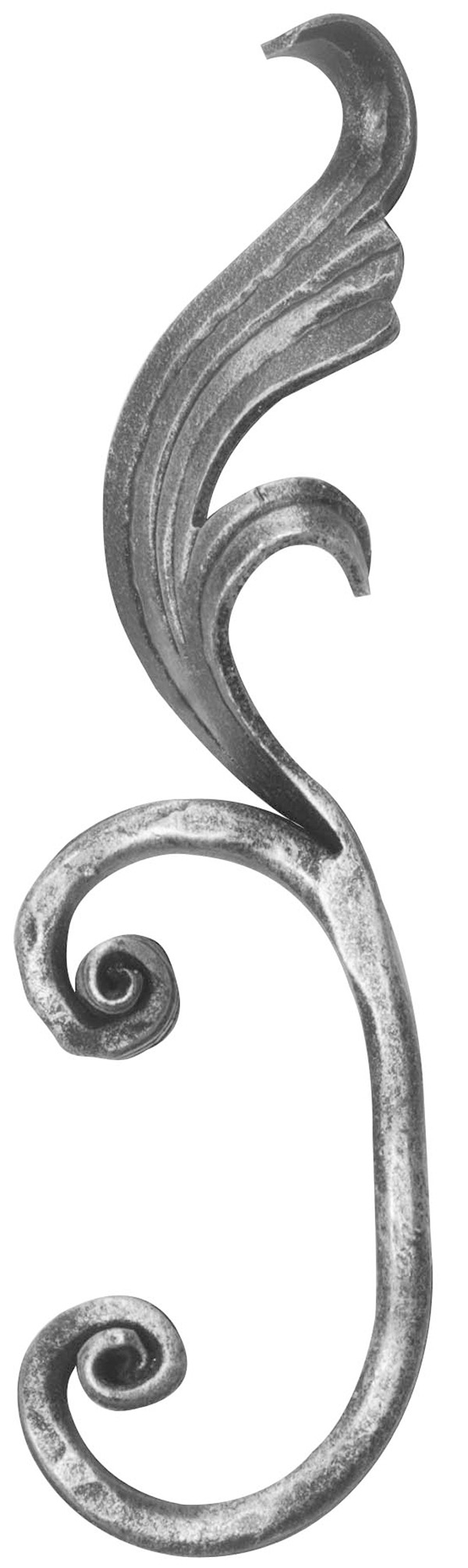 Meisterbarock - Masse- 65x225 mm - Material- 16x8 mm - Stahl S235JR- roh-30-1798.8