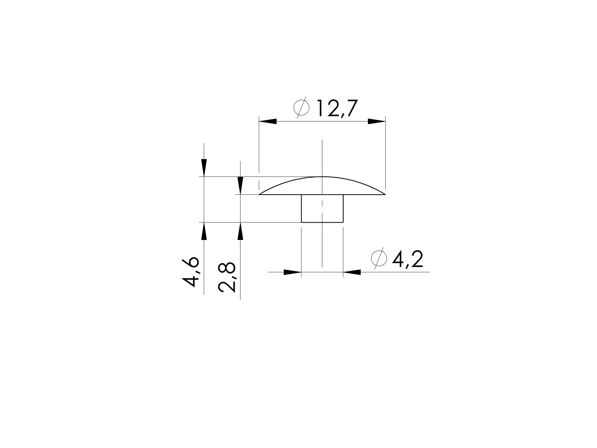 1 Paar Abdeckplaettchen - fuer Klemmschrauben in Glasklemmen - PVC SCWARZ MATT-13-2001-A.0_BLACK