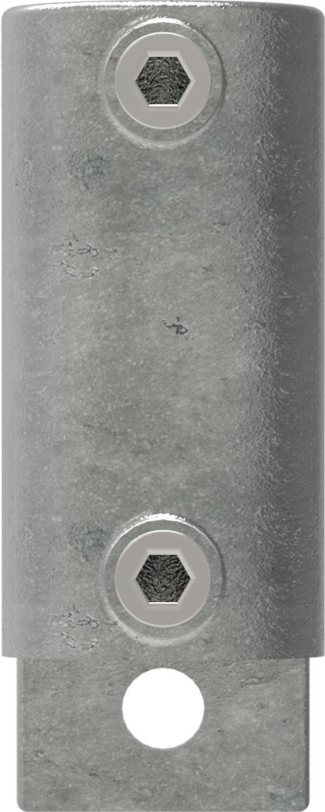 Rohrverbinder Wandhalter Platte vertikal Ø 48-3 mm -1 1-2- - Temperguss verzinkt - 144D48-144D48