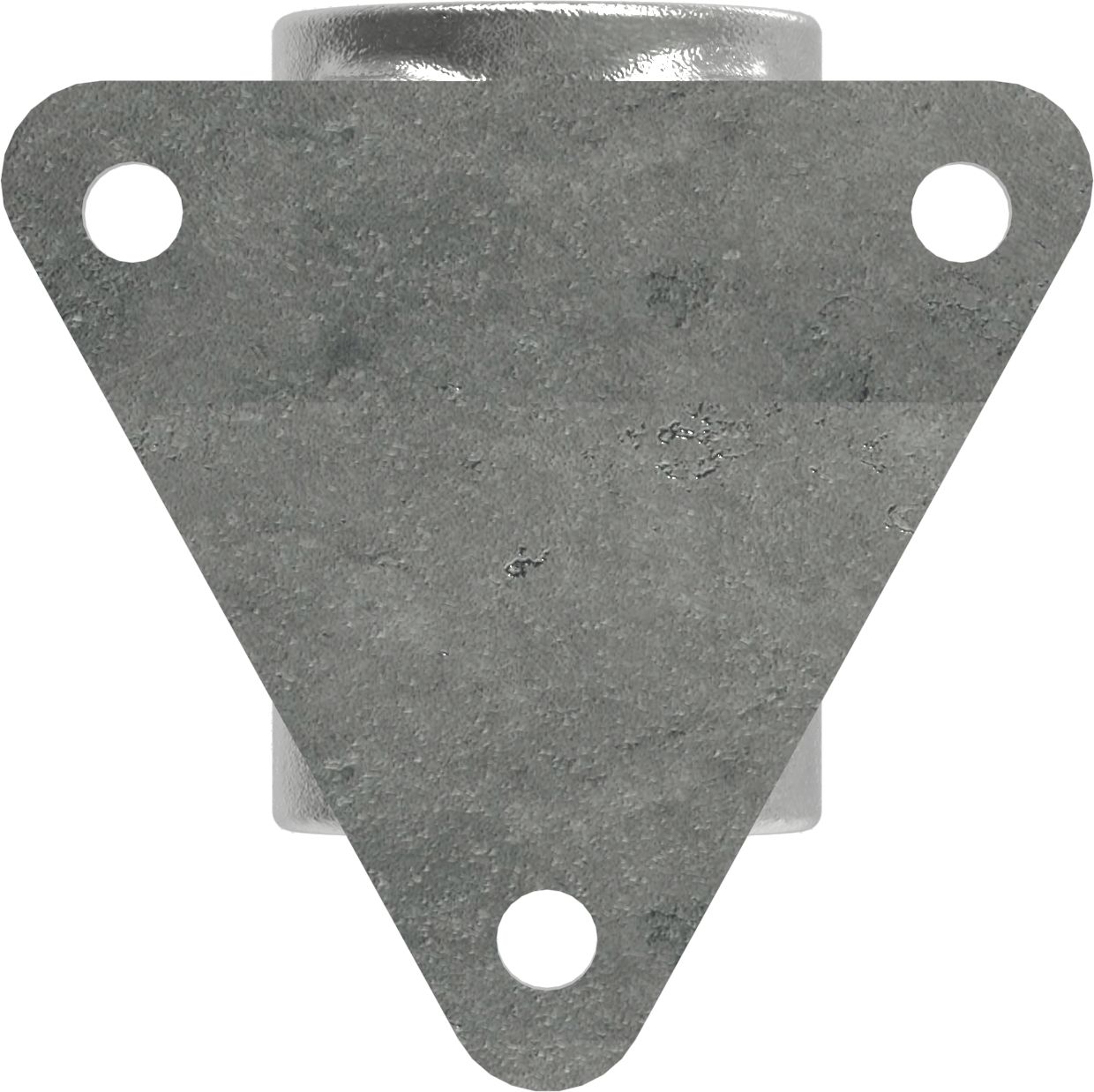 Rohrverbinder - Wandhalter Dreieckflansch - 146B34 - 33-7 mm - 1- - Feuerverzinkt u. Elektrogalvanisiert-146B34