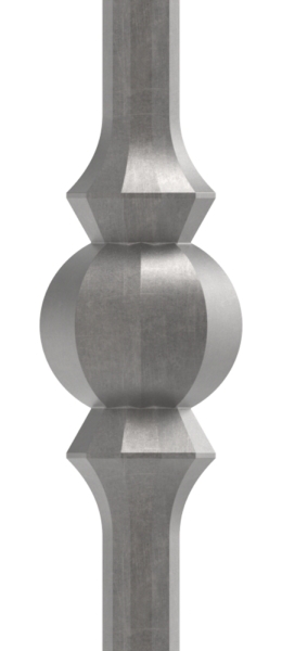 Zwischenstab - Laenge- 900 mm - Material- 14 mm - rund- gehaemmert - Stahl S235JR- roh-30-1109.8