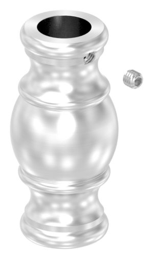 Zierhuelse 52x25 mm mit Bohrung 12-5 mm V2A-11-3484.4