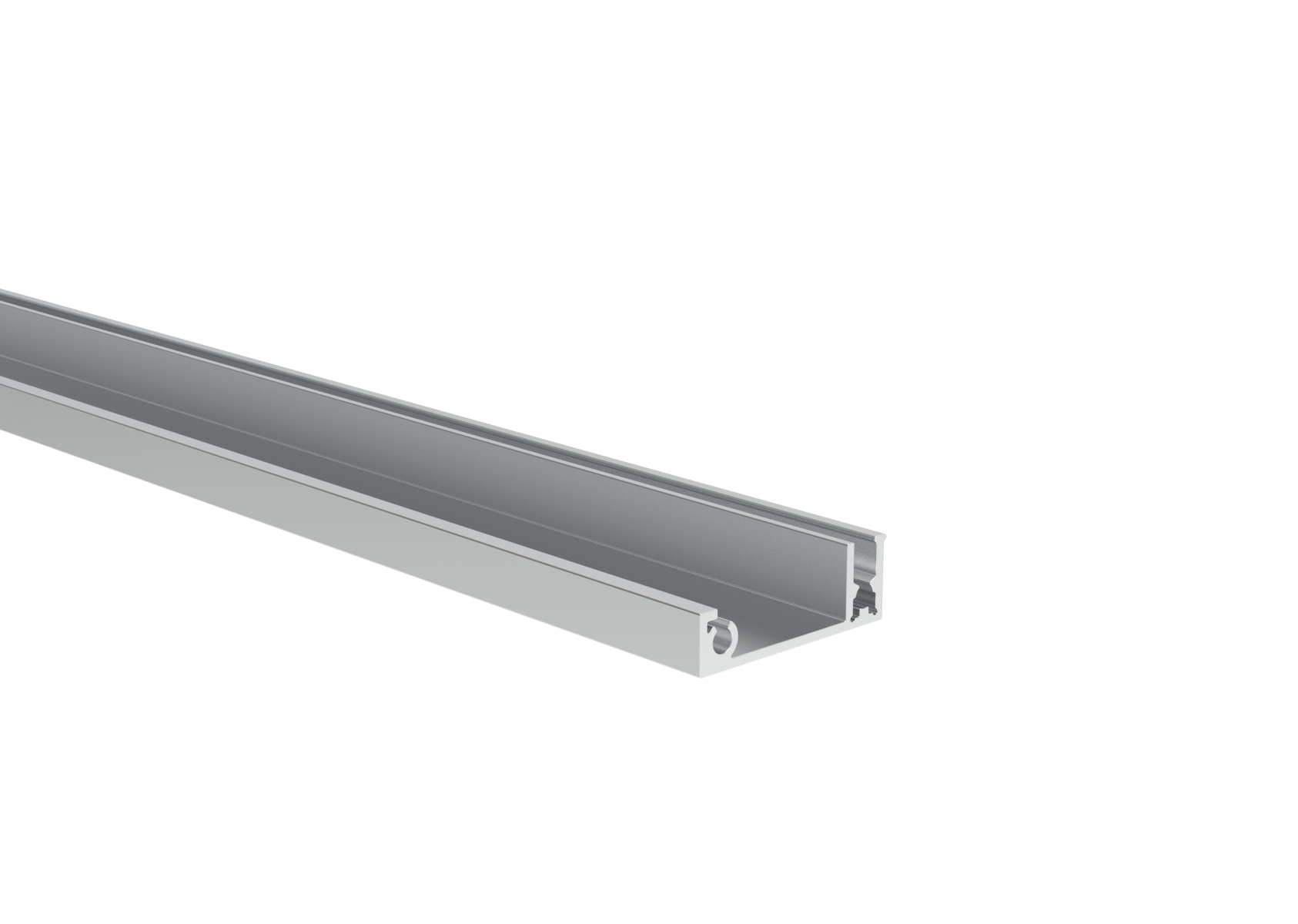 Abdeckleiste Aluminium 38x13-3 mm 6000 mm Click-Lock Natur fuer Zaunfuellungen-89-11FGA2F20X146000N-A.4