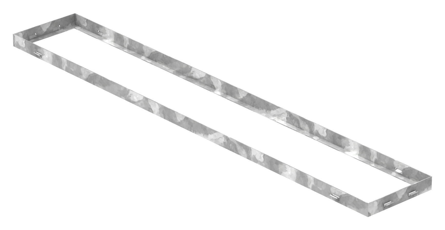 Zarge - Masse- 200x1250x33 mm - fuer Rosthoehe 30 mm - aus S235JR -St37-2- bandverzinkt-23-2012530.7