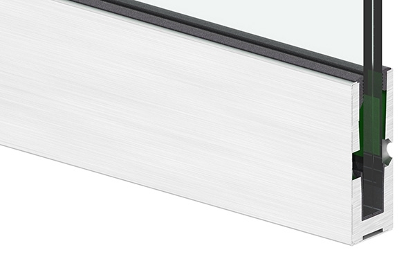 Alu-Profil - MASSIV - Laenge- 6000 mm - seitliche Montage - Aluminium-12-2209.6