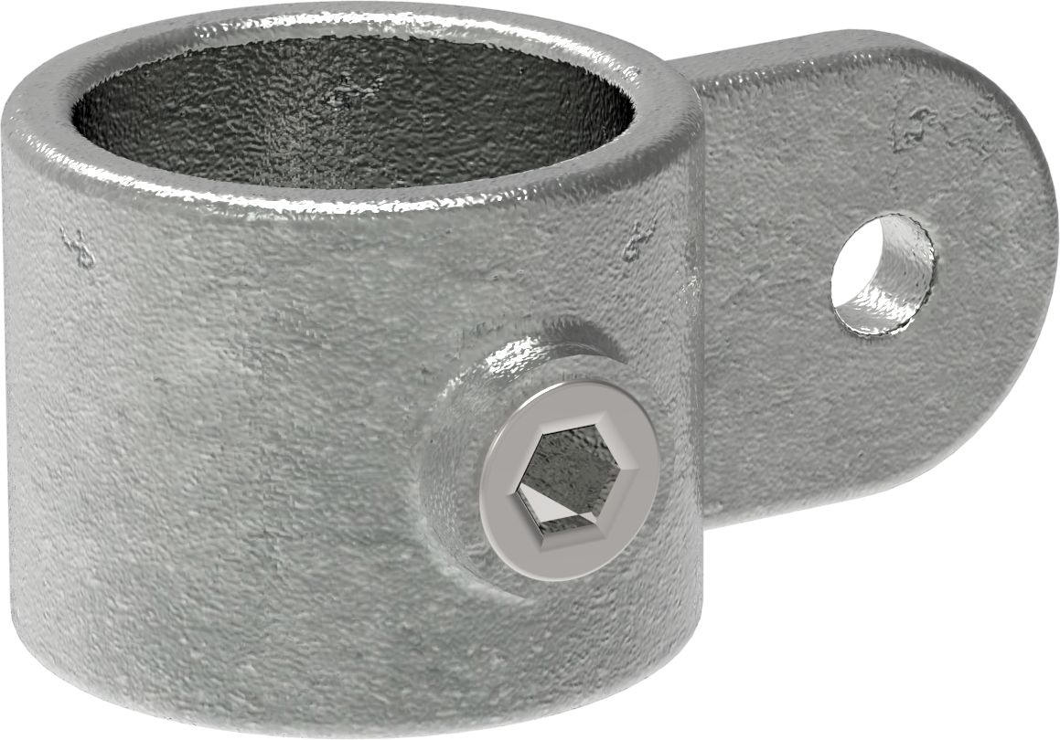 Rohrverbinder - Gelenkauge einfach - 173MC42 - 42-4 mm - 1 1-4- - Feuerverzinkt u. Elektrogalvanisiert-173MC42