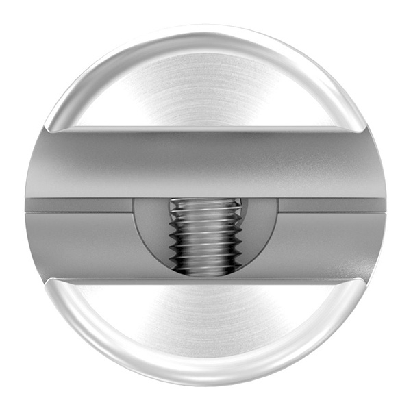 Klemmhalter fuer Rundstab 12 mm mit Glaspunkthalter Ø 25 mm V2A-10-5500.4