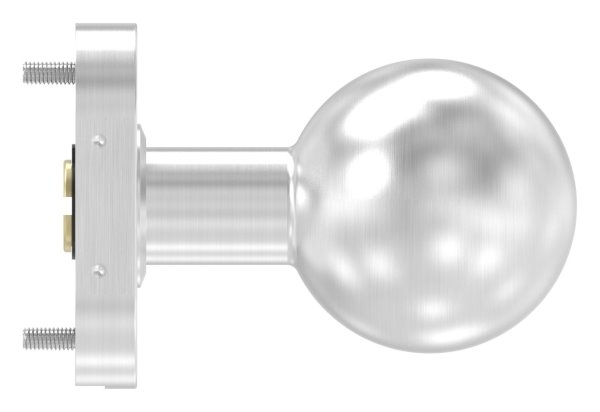 Tuerdruecker V2A gerade mit Kugel Ø 50 mm drehbar-11-3518.4