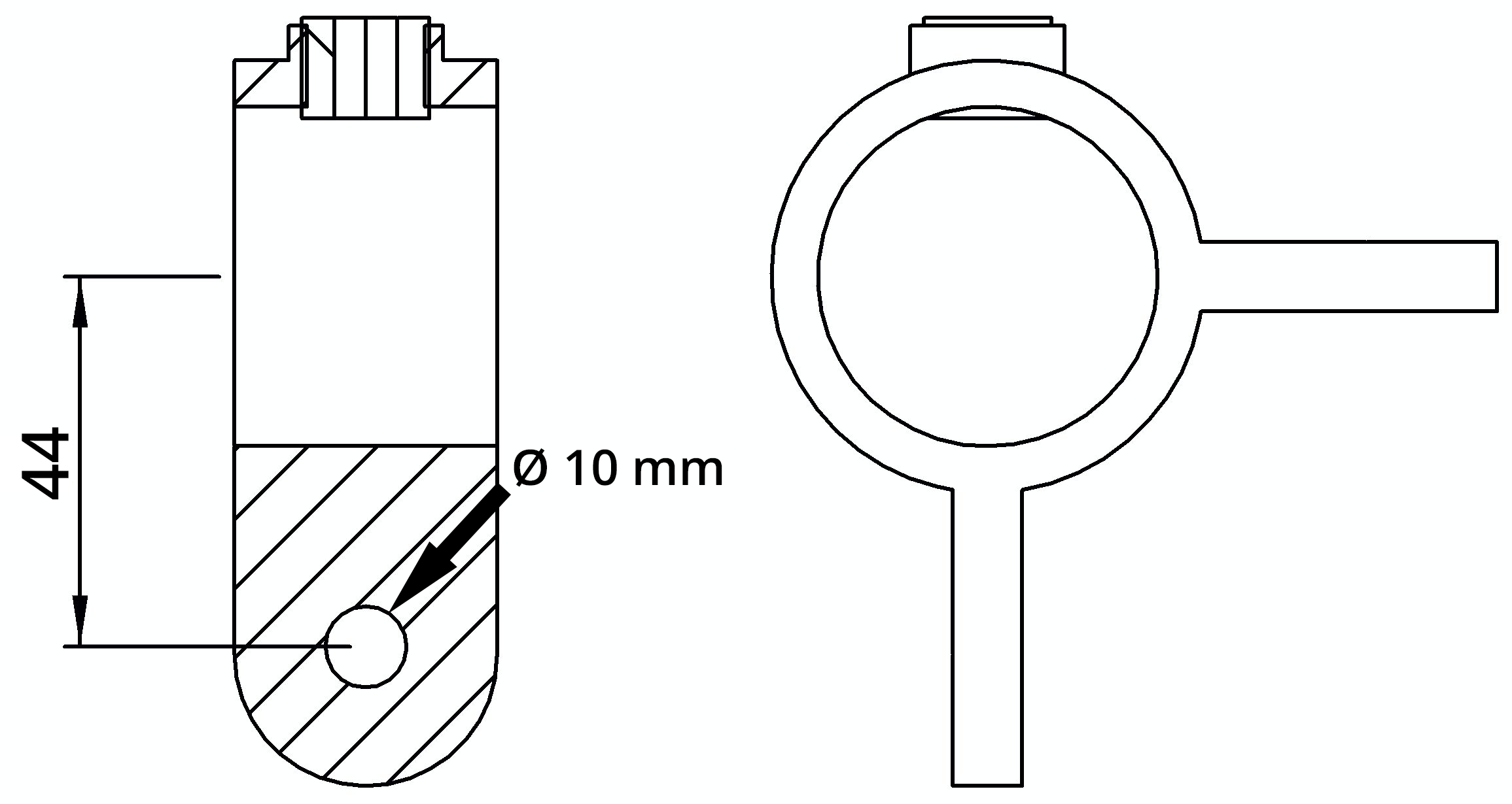 Rohrverbinder - Gelenkstueck doppelt 90° - 168MB34 - 33-7 mm - 1- - Feuerverzinkt u. Elektrogalvanisiert-168MB34