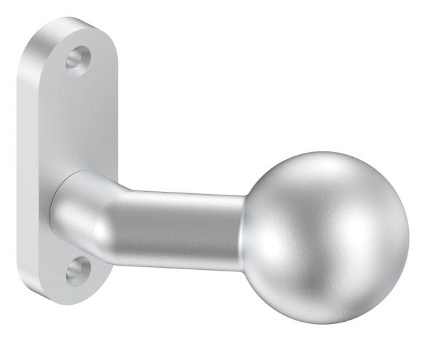 Alu-Tuerknopf - mit Kugel Ø 55 mm - Aluminium EV1-12-3059.6