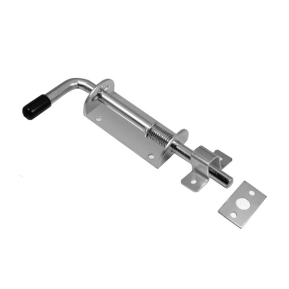 Stangenriegel Stahl 400 mm verzinkt mit Feder-89-11D725400-A.4