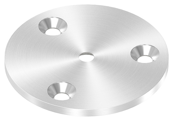 Ankerplatte Ø 70 x 4 mm mit Zentrierbohrung- Ø 6-5 mm V2A-11-2209.4