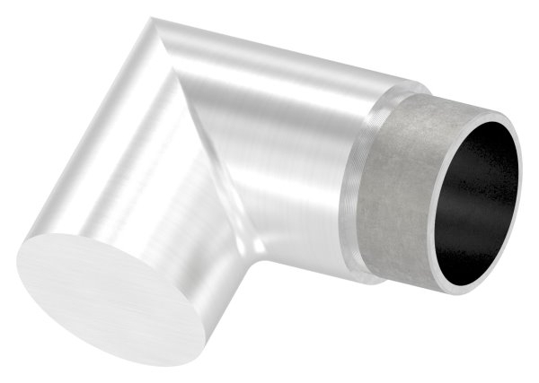 Endstueck 90° flach-eckig- fuer Rundrohr Ø 42-4x2-0 mm V2A-11-3391.4