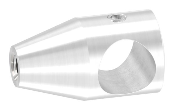 Querstabhalter V2A Edelstahl – konisch -Design- mit M6 Gewinde fuer Rundstaebe 14 mm-11-1082.4