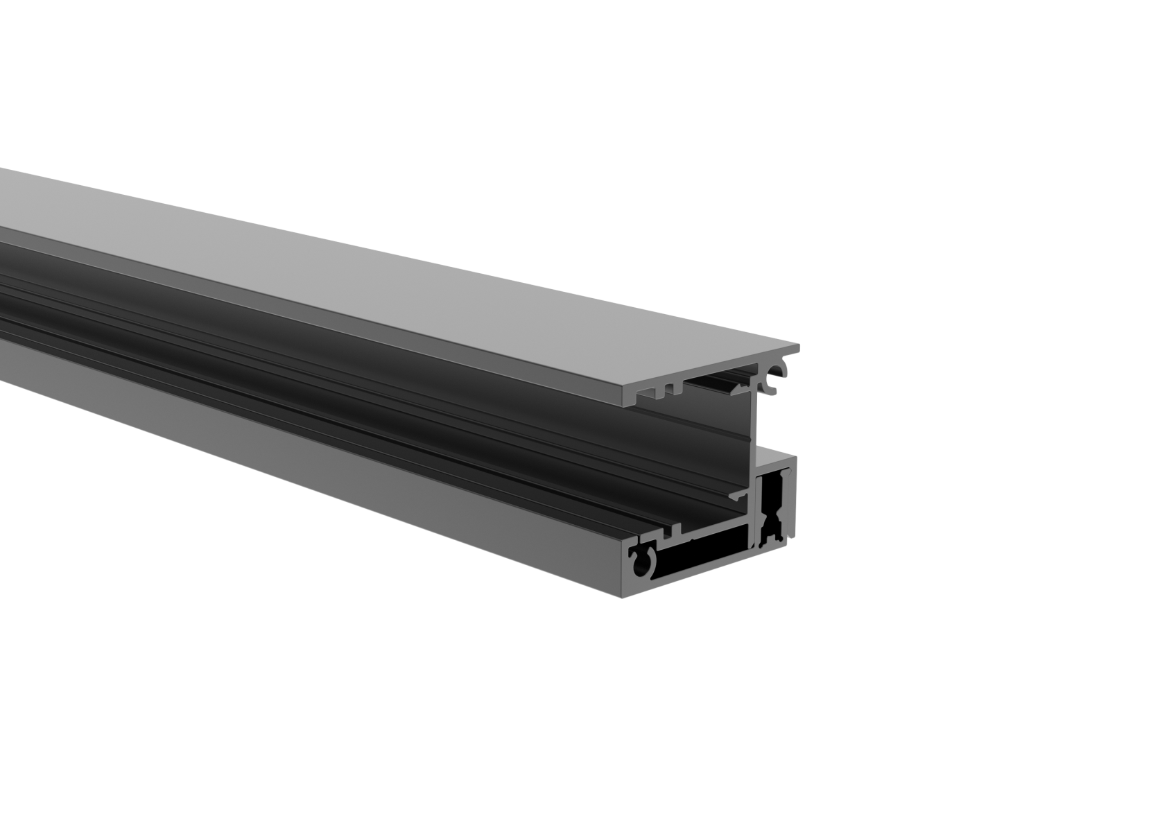 Zaunadapter Set Aluminium 1-5 m fuer 20 mm Fuellungen Anthrazit RAL 7016-89-11FGA201500R7016-A.4