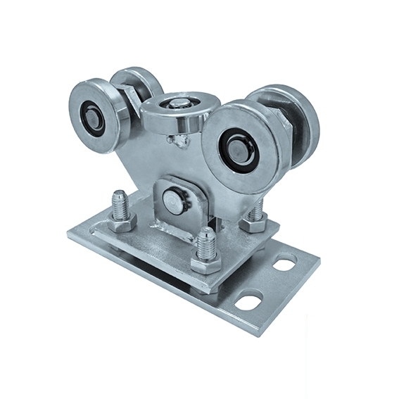 Schiebetor Laufwagen 5-Rollen Stahl verzinkt fr Profil 80 x 80 mm-89-11H34480X80P-A.4
