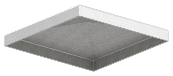 Pfostenkappe Edelstahl fuer Vierkantrohr- 90x90 mm geschliffen V2A-11-2569.4