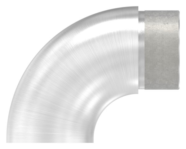 Endstueck 90° flach- fuer Rundrohr Ø 42-4x2-0 mm V4A-11-3693.1